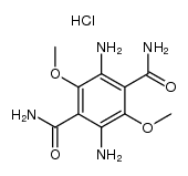 3,6-dicarbamyl-1,4-dimethoxy-2,5-diaminobenzene结构式