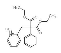 2-(beta,beta-diethoxycarbonylphenethyl)pyridinium chloride Structure