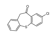 8-氯-10,11-二氢二苯并[B,F]噻庚英-10-酮结构式