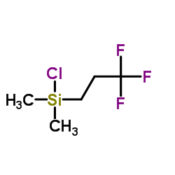 Chloro(dimethyl)(3,3,3-trifluoropropyl)silane Structure