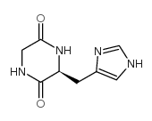 环(甘氨酰-L-组氨酰)结构式
