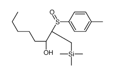 (2R,3R)-2-[(R)-(4-methylphenyl)sulfinyl]-1-trimethylsilyloctan-3-ol结构式