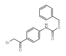 [4-(溴乙酰基)苯基]氨基甲酸苯甲酯结构式