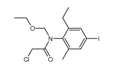2-chloro-N-(ethoxymethyl)-N-(2-ethyl-4-iodo-6-methylphenyl)acetamide Structure