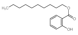 Benzoic acid,2-hydroxy-, decyl ester Structure