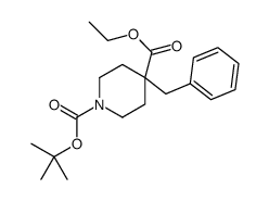 N-Boc-4-苄基哌啶-4-羧酸乙酯结构式