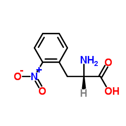 (R)-2-氨基-3-(2-硝基苯基)丙酸结构式