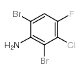 2,6-二溴-3-氯-4-氟苯胺结构式