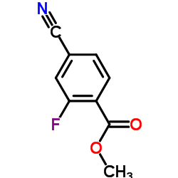 4-氰基-2-氟苯甲酸甲酯结构式