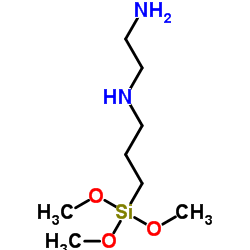 N-(beta-氨乙基)-gama-氨丙基三甲氧基硅烷结构式