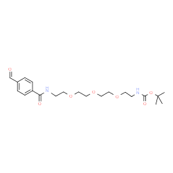 Ald-Ph-amido-C2-PEG3-NH-Boc结构式