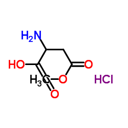 DL-天门冬氨酸甲酯盐酸盐结构式
