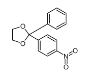 2-(4-nitrophenyl)-2-phenyl-1,3-dioxolane结构式