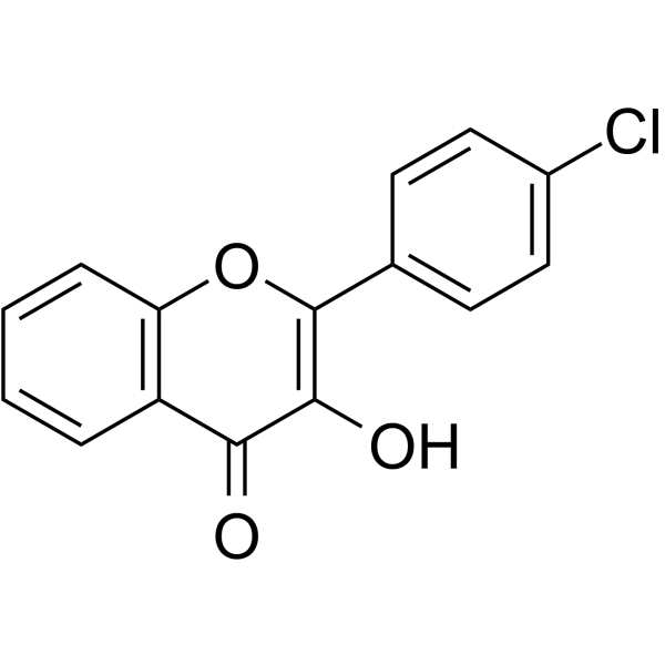 4H-1-Benzopyran-4-one,2-(4-chlorophenyl)-3-hydroxy-结构式