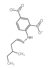 N-(3-methylpentylideneamino)-2,4-dinitro-aniline结构式
