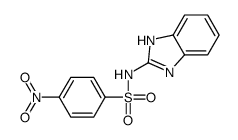 N-(1H-benzimidazol-2-yl)-4-nitrobenzenesulfonamide结构式
