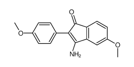 3-amino-5-methoxy-2-(4-methoxyphenyl)inden-1-one Structure