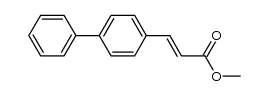 (E)-methyl 3-([1,1’-biphenyl]-4-yl)acrylate结构式