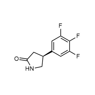 (4S)-4-(3,4,5-三氟苯基)吡咯烷-2-酮结构式