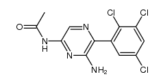 2-amino-6-acetamido-3-(2,3,5-trichlorophenyl)pyrazine结构式