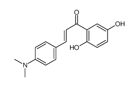 1-(2,5-dihydroxyphenyl)-3-[4-(dimethylamino)phenyl]prop-2-en-1-one结构式