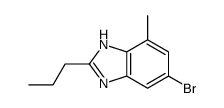6-bromo-4-methyl-2-propyl-1H-benzimidazole结构式