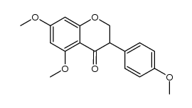 4',5,7-trimethoxyisoflavanone Structure