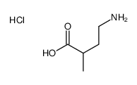 4-Amino-2-methylbutanoic acid hydrochloride结构式