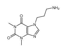 7-(γ-Aminopropyl)theophyllin Structure