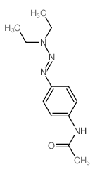 Acetamide,N-[4-(3,3-diethyl-1-triazen-1-yl)phenyl]- Structure
