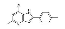 4-chloro-2-methyl-6-(4-methylphenyl)pyrrolo[3,2-d]pyrimidine Structure