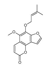 6-ISOPENTENYLOXYISOBERGAPTEN structure