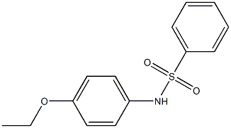 N-(4-乙氧基苯基)苯磺酰胺结构式