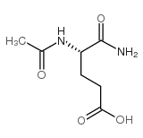 乙酰基-L-谷氨酸α-酰胺结构式