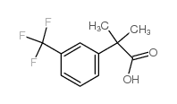 2-甲基-2-(3-(三氟甲基)苯基)丙酸结构式
