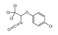 1-chloro-4-(2,2,2-trichloro-1-isocyanatoethoxy)benzene结构式