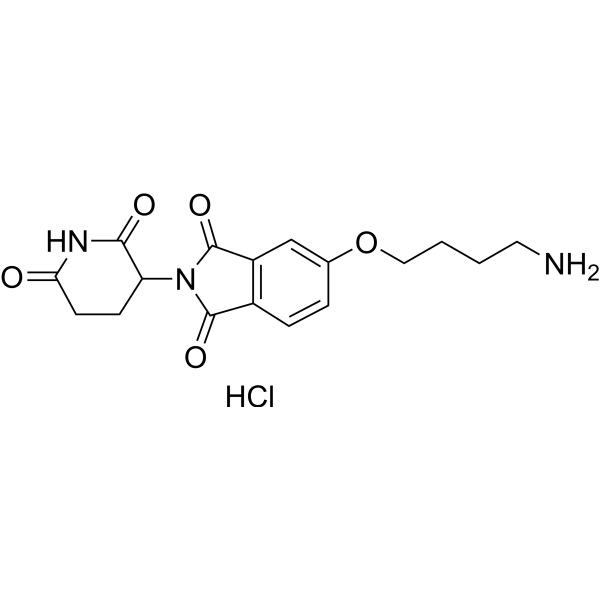 Thalidomide-5-O-C4-NH2 hydrochloride结构式