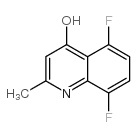 5,8-二氟-4-羟基-2-甲基-喹啉结构式