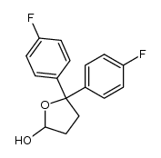 5,5-bis(4-fluorophenyl)tetrahydrofuran-2-ol结构式