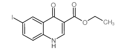 6-碘-4-氧代-1,4-二氢喹啉-3-羧酸乙酯结构式