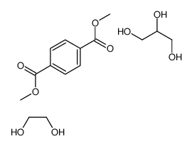 dimethyl benzene-1,4-dicarboxylate,ethane-1,2-diol,propane-1,2,3-triol Structure