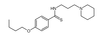 p-Butoxy-N-(3-piperidinopropyl)thiobenzamide Structure