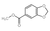 甲基 1,3-苯并二茂-5-羧酸酯结构式