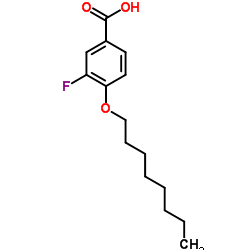 3-氟-4-正辛氧基苯甲酸结构式