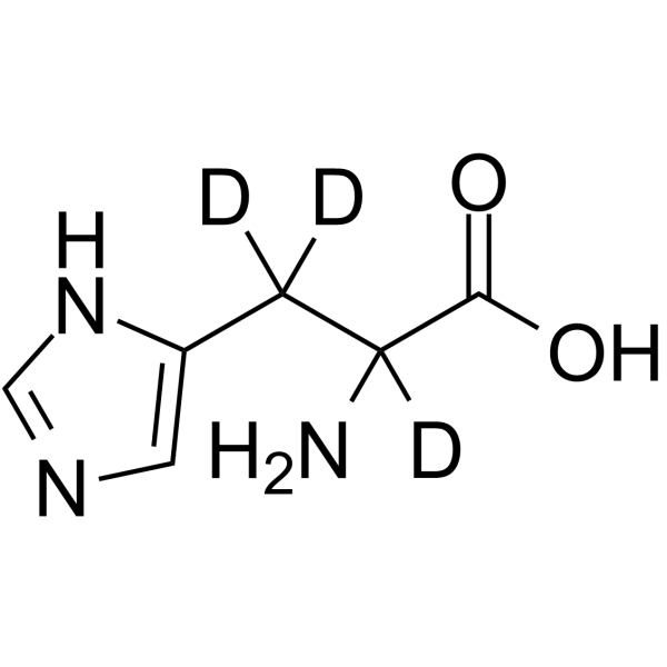 DL-组氨酸-D3结构式