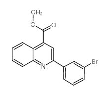 2-(3-溴苯基)-喹啉-4-羧酸甲酯结构式