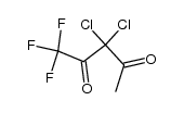 3,3-dichloro-1,1,1-trifluoro-pentane-2,4-dione结构式