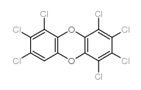 1,2,3,4,6,7,8-七氯二苯并-对-二恶英结构式
