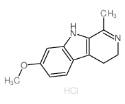 3H-Pyrido[3,4-b]indole,4,9-dihydro-7-methoxy-1-methyl-, hydrochloride (1:1) picture