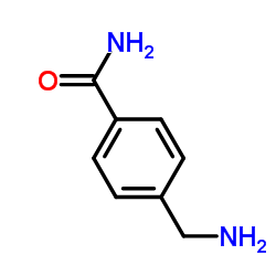 4-(氨基甲基)苯甲酰胺结构式